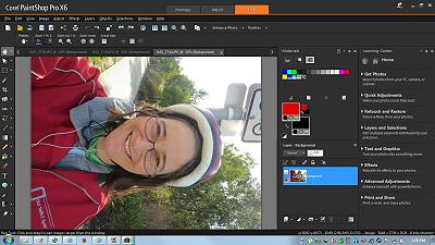 Corel PaintShop Pro X6 rotate photograph; 400x225