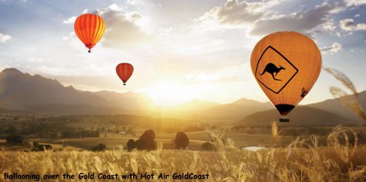 Ballooning over the Gold Coast with Hot Air Gold Coast; photo courtesy Hot Air