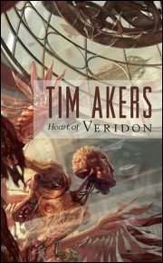 book cover, Heart of Veridon, by Akers; 180x290
