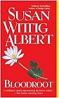 book cover, Bloodroot, Susan Wittig Albert; 84x139