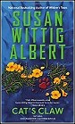 book cover, Cat's Claw, Susan Wittig Albert; 84x139