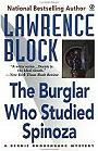 book cover, The Burglar Who Studied Spinoza, Lawrence Block; 90x139