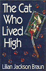 book cover; The Cat Who Lived High by Lilian Jackson Braun; 91x140