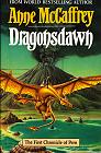 book cover, Dragonsdawn, by Anne McCaffrey