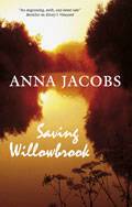 book cover; Saving Willowbrook by Anna Jacobs; 120x188