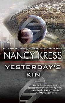 book cover, Yesterday's Kin, by Nancy Kress; 220x348