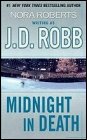 Book cover, Midnight in Death, J D Robb (Nora Roberts); 87x140