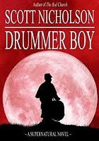 book cover, The Drummer Boy by Scott Nicholson; 140x200