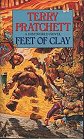 Book cover, Feet of Clay, Terry Pratchett; 84x139