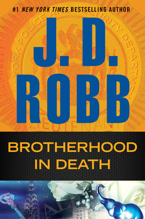 book cover, Brotherhood in Death by J. D. Robb (Nora Roberts); 298x450