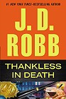 Book cover, Thankless in Death, J D Robb (Nora Roberts); 91x140