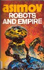 book cover, Robots and Empire, Isaac Asimov