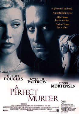 Movie Poster, A Perfect Murder, Festivale movie review; perfectmurder1.jpg - 21306 Bytes