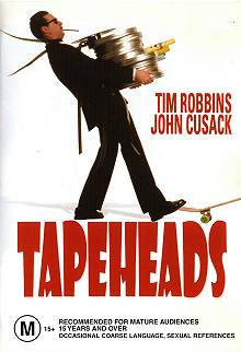Movie poster, Tapeheads; Festivale film review