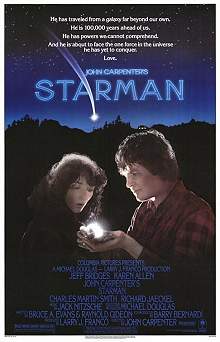 Movie poster, Starman; Festivale film review