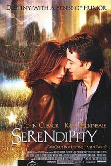 Movie poster, Serendipity; Festivale film review