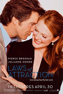 Movie poster, Laws of Attraction; Festivale film review