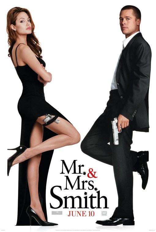 Movie poster, Mr and Mrs Smith; Festivale film review