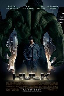 Movie poster; Incredible Hulk; Festivale film reviews; 220x326