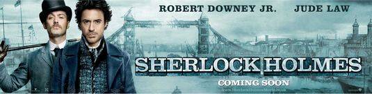 Movie poster; Sherlock Holmes (2009); Festivale film review; 535x136