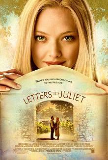 Movie poster, Letters to Juliet, Festivale film review; 220x326
