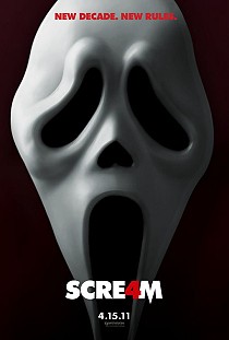 Movie poster, Scream 4, Festivale film review; 210x311
