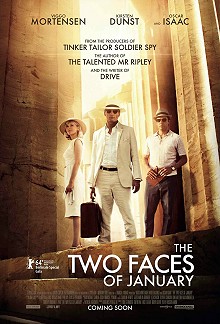 Movie poster, The Two Faces of January, Festivale film review; 220x324