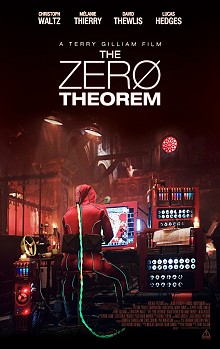 Movie poster, Zero Theorem, Festivale film review; 220x349