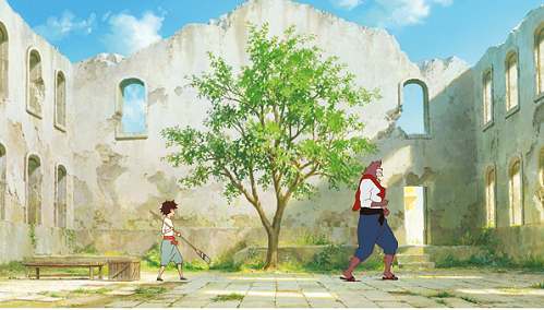 movie still (cewl), The Boy and the Beast, Festivale film review; 499x284