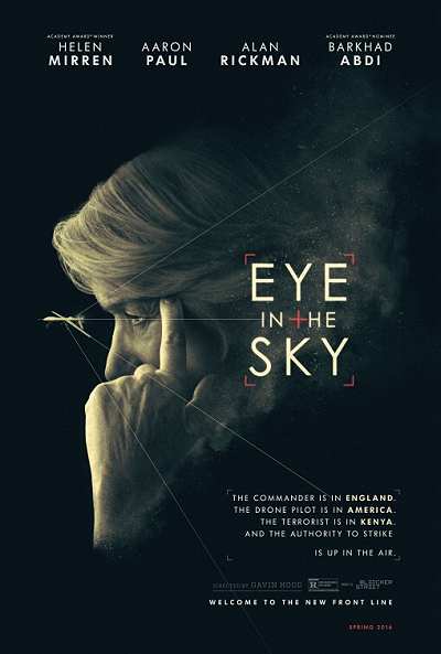 movie poster, Eye in the Sky, Festivale film review; 400x593
