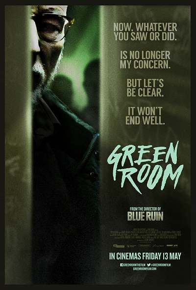 movie poster, Green Room, Festivale film review page; 400x590