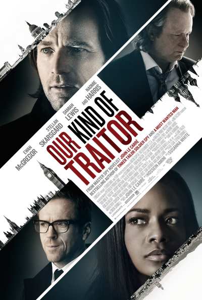 movie poster, Our Kind of Traitor, Festivale film review; 400x593