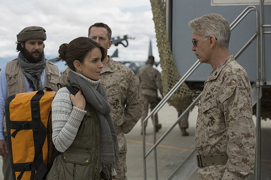 movie still, Whiskey Tango Foxtrot, Festivale film review page; 534x356