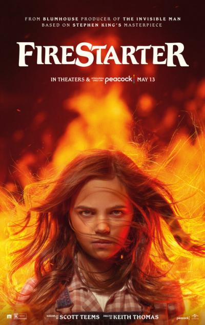 Movie poster, Firestarter; (c) 2022 Universal Pictures, Festivale film review