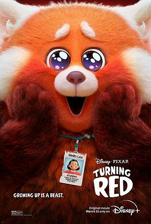 Movie poster, Turning Red; (c) 2022 Disney, Festivale film review