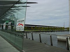 Melbourne Exhibition Centre beside the Yarra River, Victoria