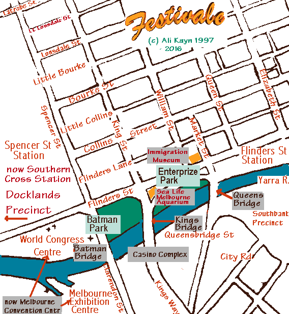 Map of Saint Kilda Road Precinct, Victoria, Australia in