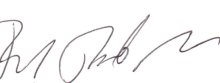 Autograph, Ralph Robert Moore; 220x83