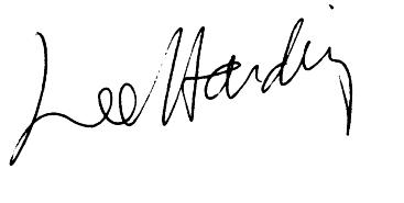 lee harding signature (autograph)
