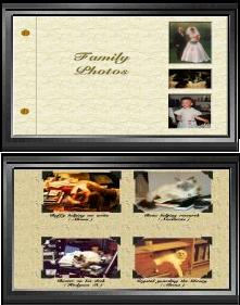 Virtual family album cover, how to create wallpapers from family snapshots; 220x140