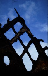 shipwreck remain on Phillip Island photograph (c) Ali Kayn 1984